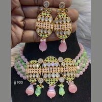 Jain Jewellers American Diamond Necklace Set - 11062429
