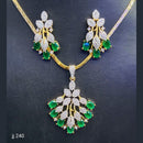 Jain Jewellers American Diamond Pendant Set
