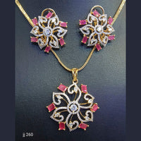 Jain Jewellers American Diamond Pendant Set