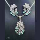 Jain Jewellers American Diamond Pendant Set