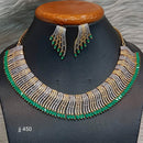 Jain Jewellers Gold Plated American Diamond Necklace Set