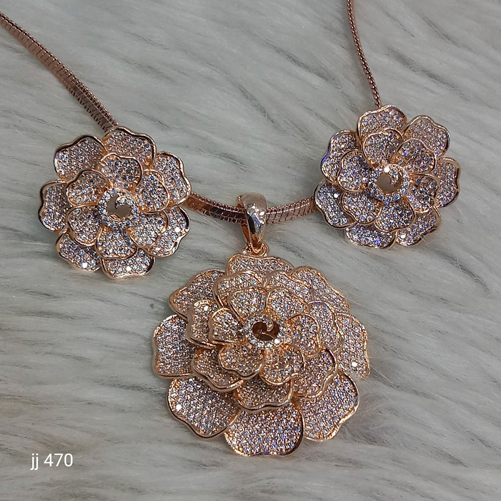 Jain Jewellers Ad Stone Pendant Set