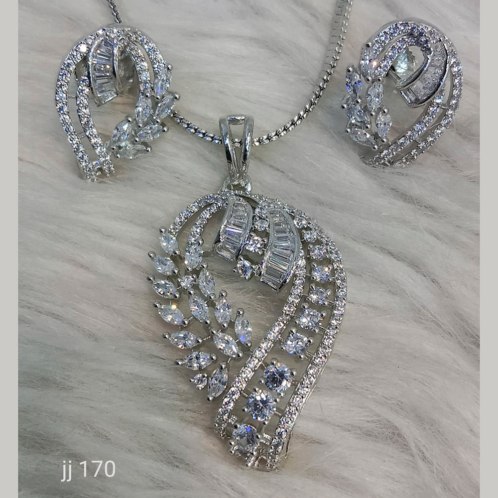 Jain Jewellers Ad Stone Pendant Set
