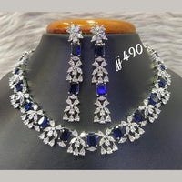 Jain Jewellers American Diamond Jewellery Necklace Set