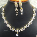 Jain Jewellers Gold Plated American Diamond Necklace Set
