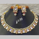 Jain Jewellers Gold Plated AD Stone Necklace Set