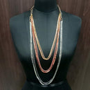 Tip Top Fashions Rhodium Plated Boho Necklace - 1107413