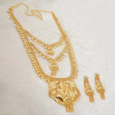 Kalyani Brass Forming Gold Plated Necklace Set - 1108122