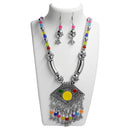 Jeweljunk Multicolour Beads Navratri Special Necklace Set - 1110835