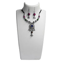 Jeweljunk Navratri Special Multicolour Beads Necklace Set - 1110959