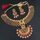 Midas Touch Pota Stone Gold Plated Necklace Set - 1112213