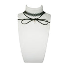 Tip Top Fashions Black Lace Choker Necklace - 1112301A