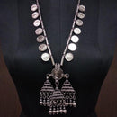 Jeweljunk Rhodium Plated Statement Necklace - 1112608