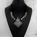 Jeweljunk Oxidised Plated Necklace Set  - 1114658
