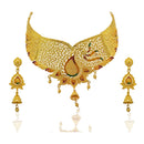 Kalyani Forming Gold Plated Traditional Designer Necklace & Earring Set