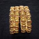 Niyansh Bangles Pota Stone Gold Plated Bangles Set