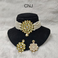 Everlasting Quality Jewels Kundan Stone Choker Necklace Set