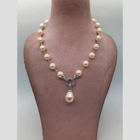 MG Beads Shallpearl Ghanti Pandent Necklace