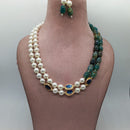 MG Beads Onyx Dholki Necklace Set
