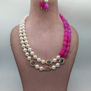 MG Beads Onyx Dholki Necklace Set