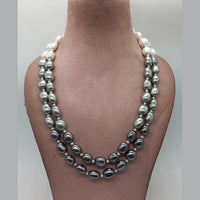 MG Beads Tsp Flat Tumble Necklace