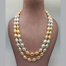 MG Beads Tsp Flat Tumble Necklace