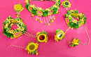 Bhavi Jewels Flower Necklace Set for Haldi Ceremony / Baby Shower