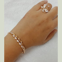 FS Collection Rose Gold Plated Jewellery Combo