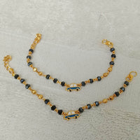 FS Collection Gold Plated Beads Payal