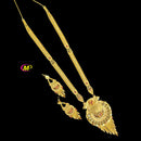 FS Collection Gold Plated Haram Necklace Set