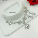 FS Collection AD Stone Plated Necklace Set