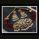 FS Collection Crystal Stone Choker Necklace Set