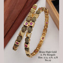 FS Collection Gold Plated Bangles Set