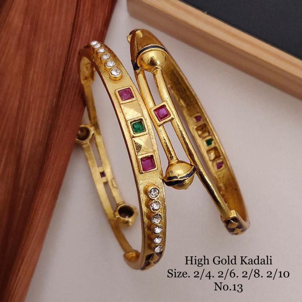 FS Collection Gold Plated Bangles Set - 11411167GL