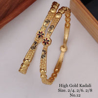 FS Collection Gold Plated Bangles Set - 11411170GL