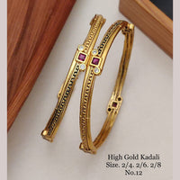 FS Collection Gold Plated Bangles Set - 11411174GL