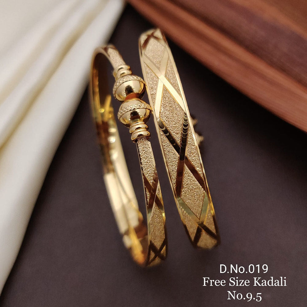 FS Collection Gold Plated Bangles Set - 11411189GL