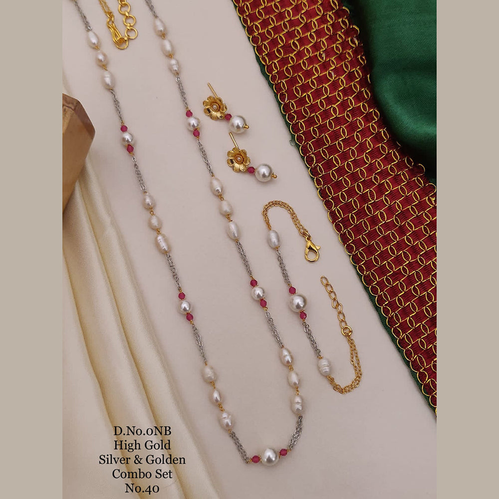 FS Collection Gold Plated Jewellery Combo