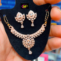 FS Collection AD Stone Mangalsutra Set