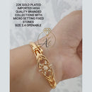 FS Collection Ad Stone Gold Plated Bracelet