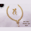 FS Collection Ad Stone Gold Plated Choker Necklace Set