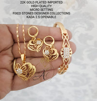 FS Collection Gold Plated Jewellery Combo