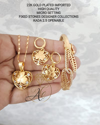 FS Collection Gold Plated Jewellery Combo