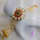 FS Collection Ad Stone Gold Plated Bracelet