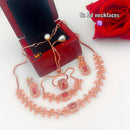 FS Collection Rose Gold Plated Jewellery Combo
