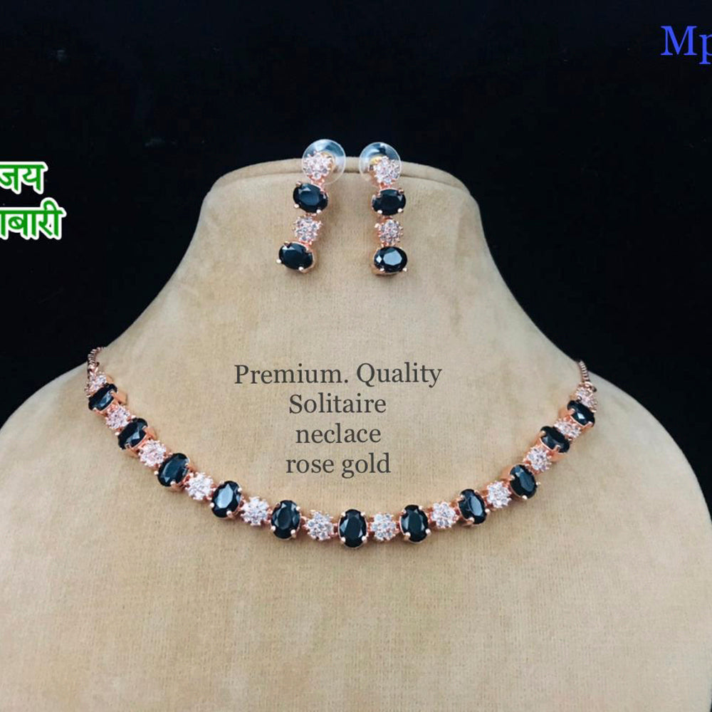 FS Collection Ad Stone Choker Necklace Set