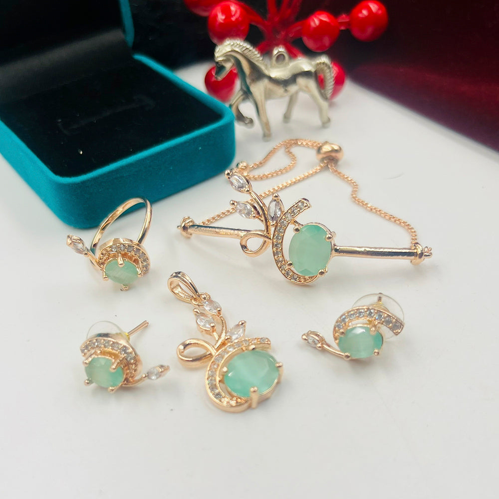 FS Collection  Gold Plated Jewellery Combo