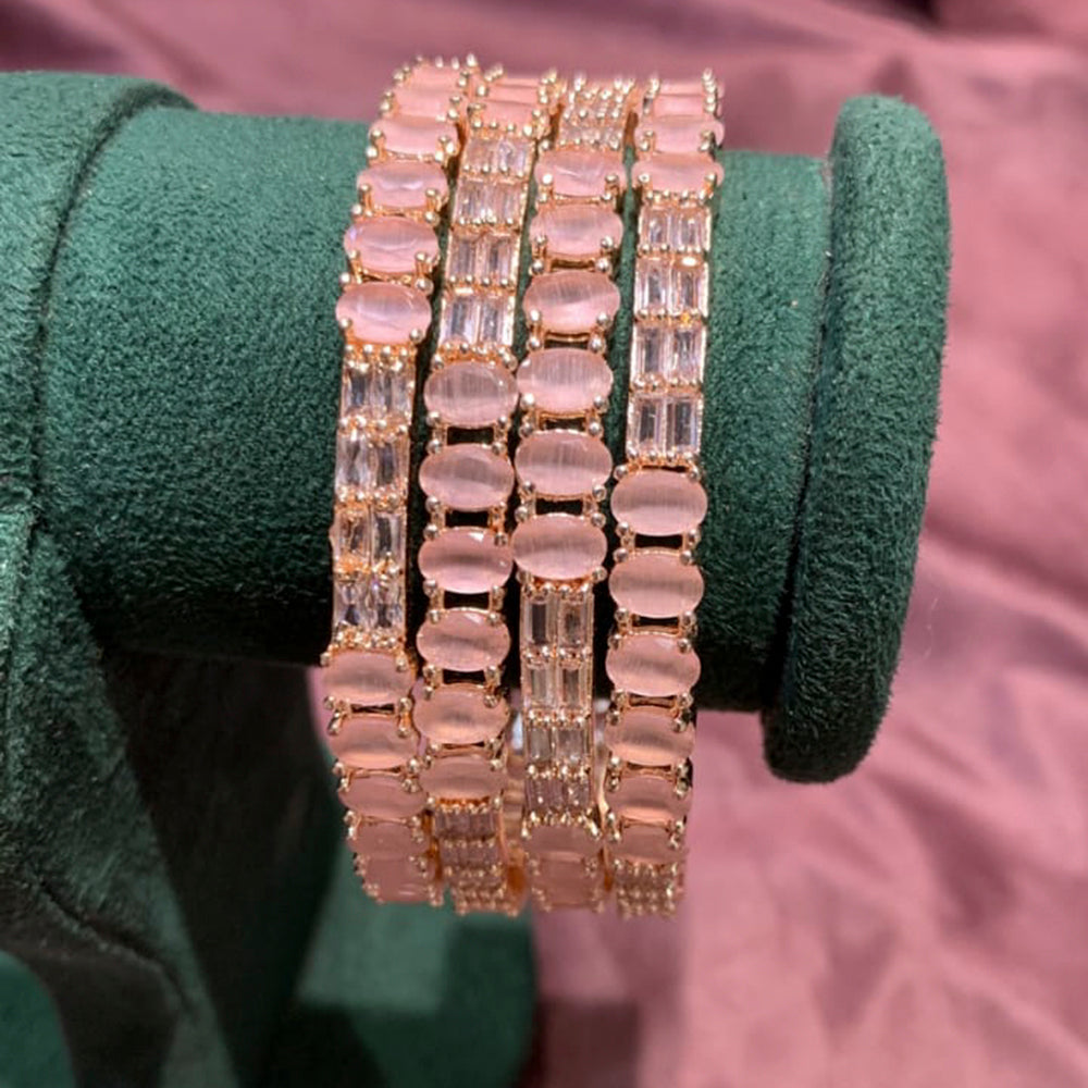 FS Collection AD Stone  Bangles Set