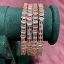 FS Collection AD Stone  Bangles Set