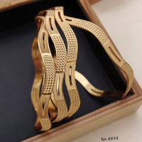 FS Collection Gold Plated Bangles Set